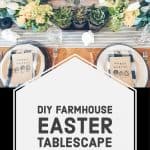 farmhouse easter table setting
