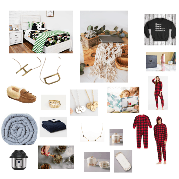 bedding, slippers, necklace, pajamas