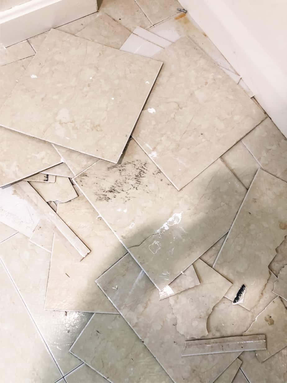 Remove Old Sticky Tiles With Only 2, Tile Flooring Removal Tools