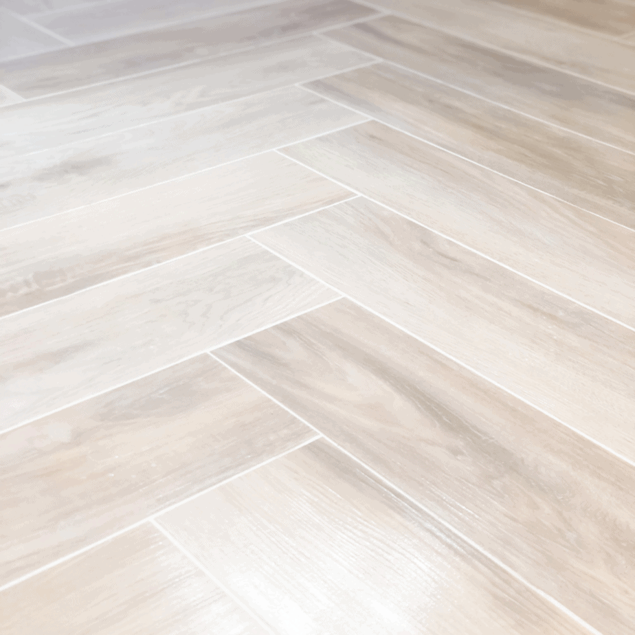 Stick Tile In A Herringbone Pattern, Best Size Tile For Herringbone Pattern On Floor