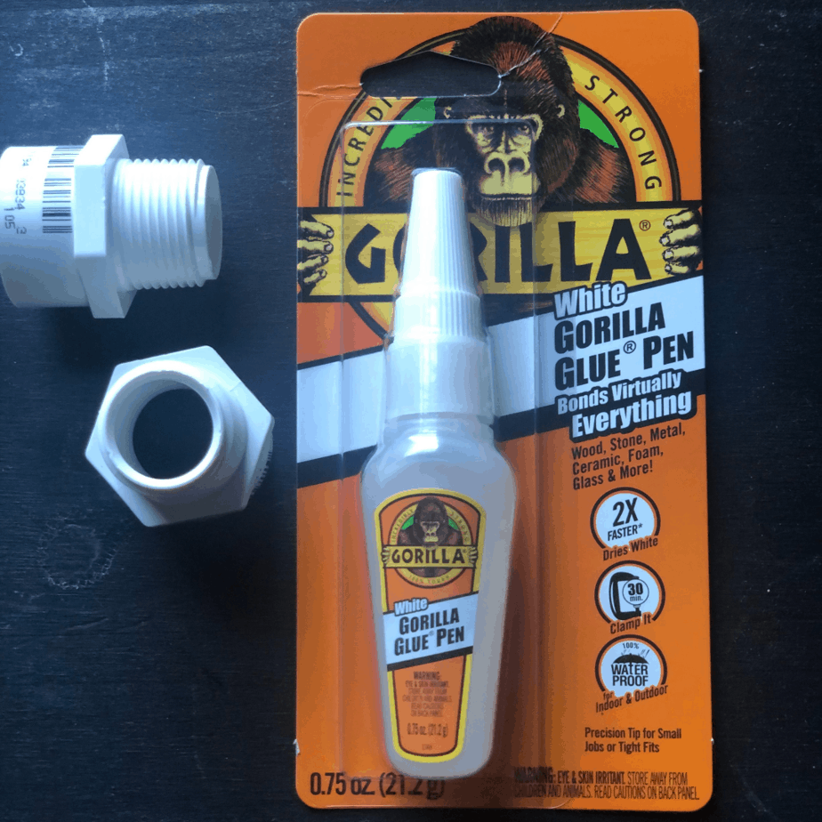 gorilla glue and PVC fitting