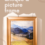 How to antique a picture frame