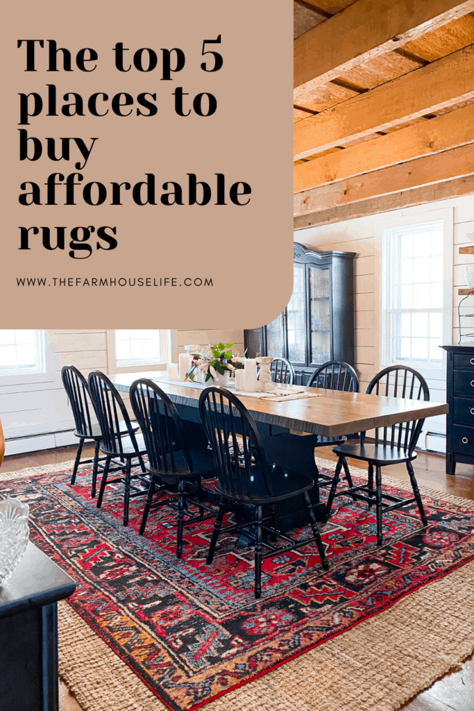 Top 5 places to buy affordable rugs - The Farmhouse Life