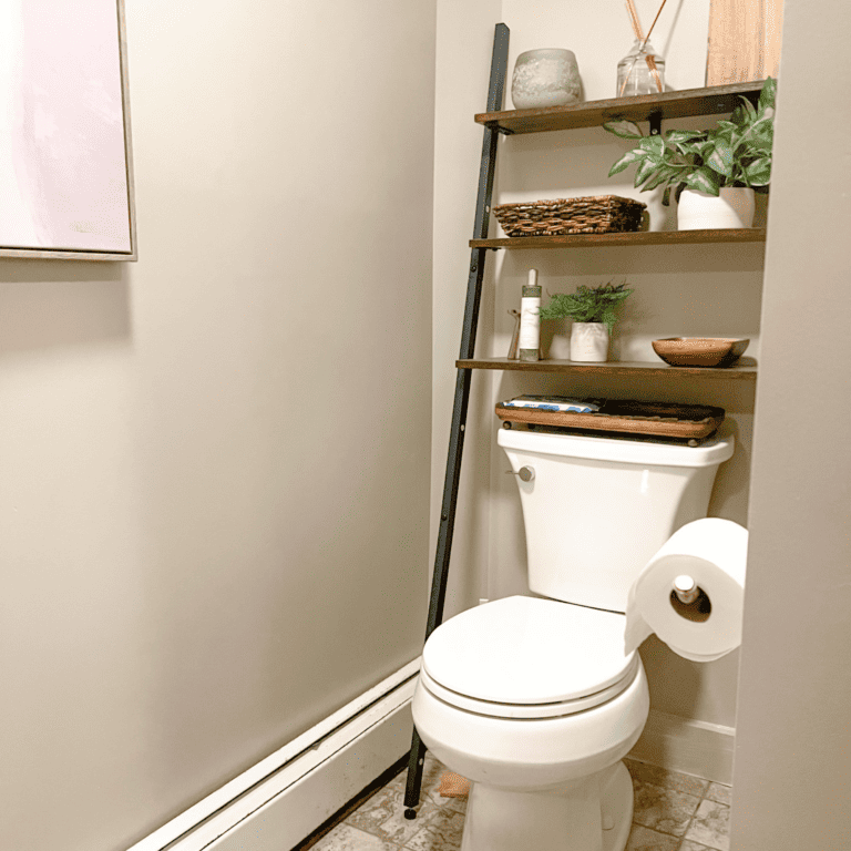 Finished toilet installation